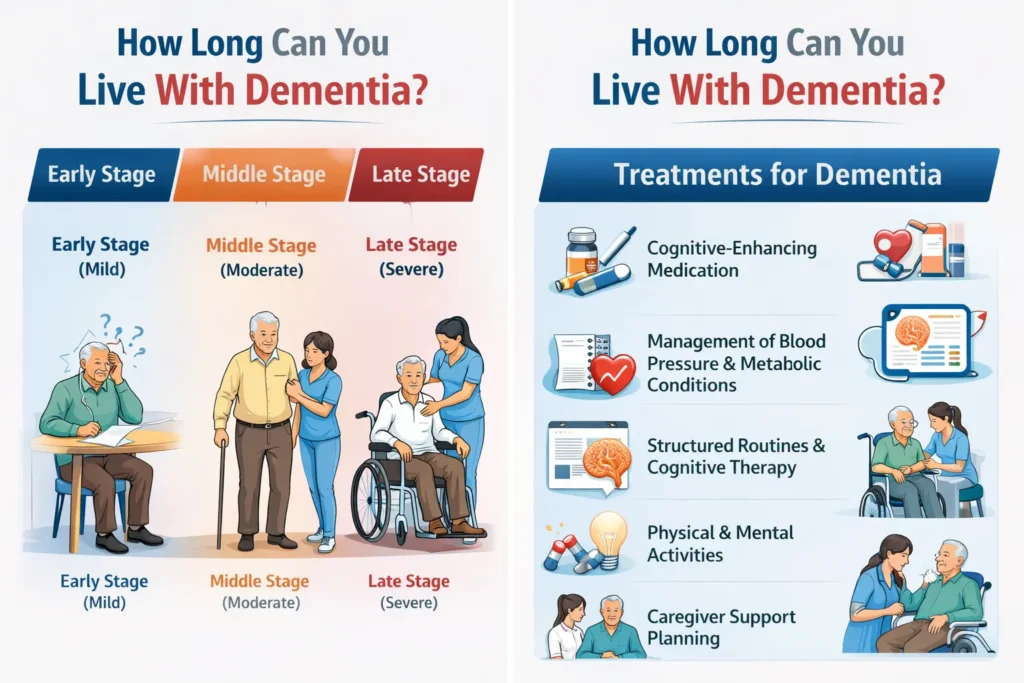 How long can you live with dementia and how stages affect life expectancy