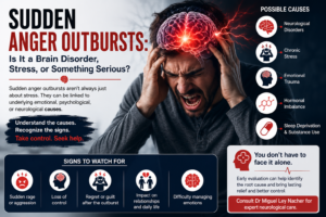 Sudden anger outbursts linked to stress and neurological disorders
